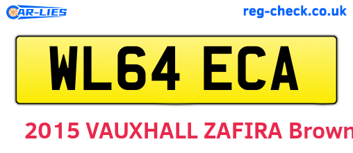 WL64ECA are the vehicle registration plates.