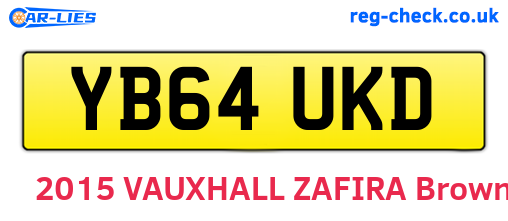 YB64UKD are the vehicle registration plates.