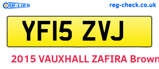 YF15ZVJ are the vehicle registration plates.