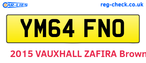 YM64FNO are the vehicle registration plates.