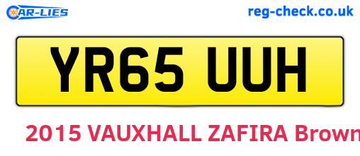 YR65UUH are the vehicle registration plates.