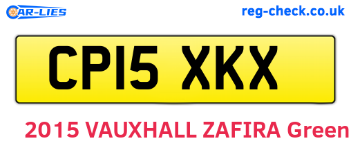 CP15XKX are the vehicle registration plates.