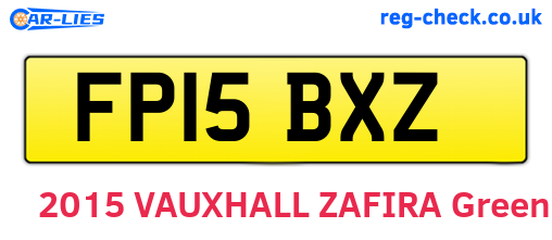 FP15BXZ are the vehicle registration plates.