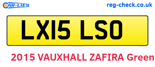 LX15LSO are the vehicle registration plates.