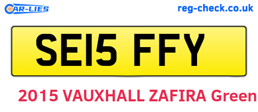 SE15FFY are the vehicle registration plates.