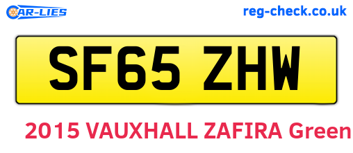 SF65ZHW are the vehicle registration plates.