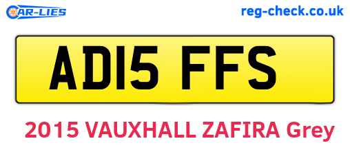 AD15FFS are the vehicle registration plates.