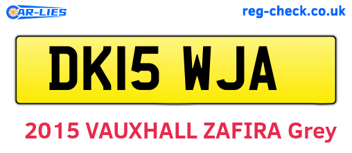 DK15WJA are the vehicle registration plates.