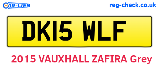 DK15WLF are the vehicle registration plates.