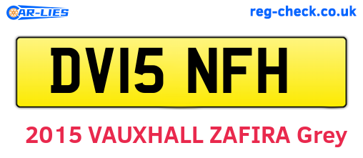 DV15NFH are the vehicle registration plates.