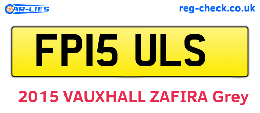 FP15ULS are the vehicle registration plates.