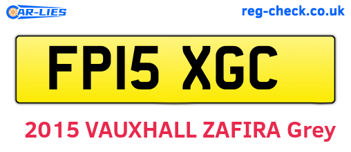 FP15XGC are the vehicle registration plates.