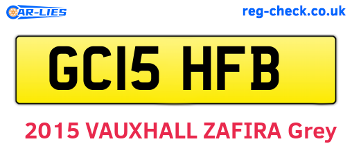 GC15HFB are the vehicle registration plates.