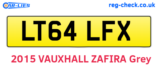 LT64LFX are the vehicle registration plates.