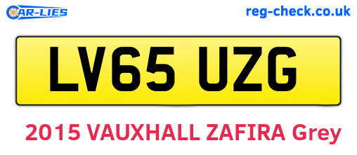 LV65UZG are the vehicle registration plates.
