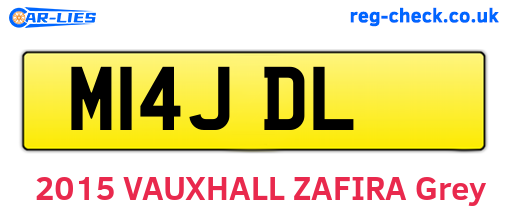 M14JDL are the vehicle registration plates.