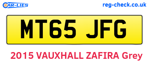 MT65JFG are the vehicle registration plates.