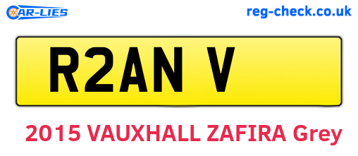 R2ANV are the vehicle registration plates.