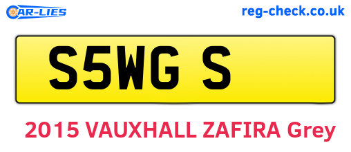 S5WGS are the vehicle registration plates.