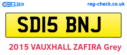 SD15BNJ are the vehicle registration plates.