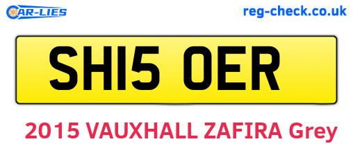SH15OER are the vehicle registration plates.