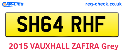 SH64RHF are the vehicle registration plates.