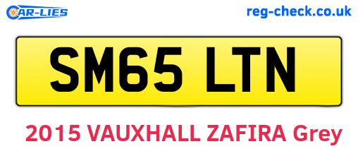 SM65LTN are the vehicle registration plates.