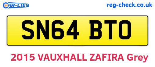 SN64BTO are the vehicle registration plates.