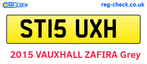 ST15UXH are the vehicle registration plates.