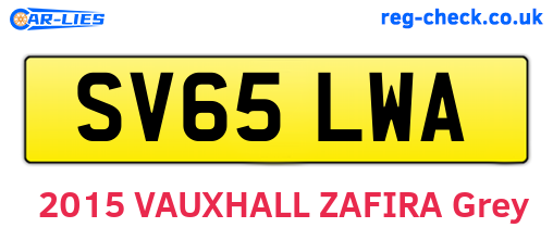 SV65LWA are the vehicle registration plates.