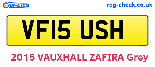 VF15USH are the vehicle registration plates.