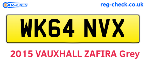 WK64NVX are the vehicle registration plates.