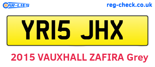 YR15JHX are the vehicle registration plates.