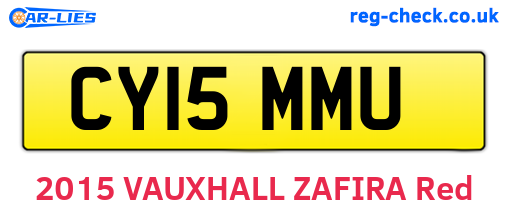 CY15MMU are the vehicle registration plates.
