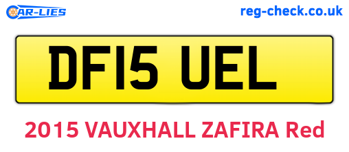 DF15UEL are the vehicle registration plates.