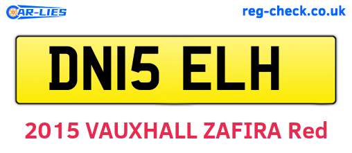 DN15ELH are the vehicle registration plates.