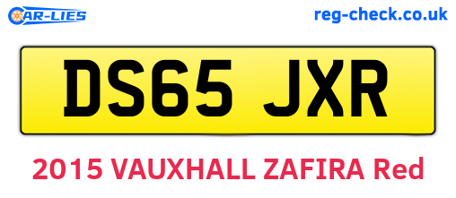 DS65JXR are the vehicle registration plates.