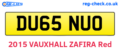 DU65NUO are the vehicle registration plates.