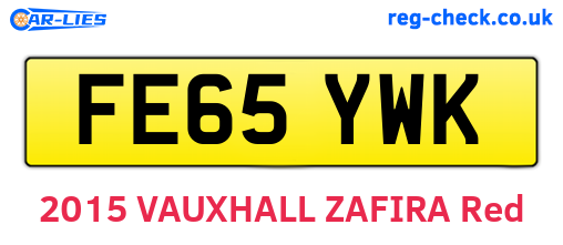 FE65YWK are the vehicle registration plates.