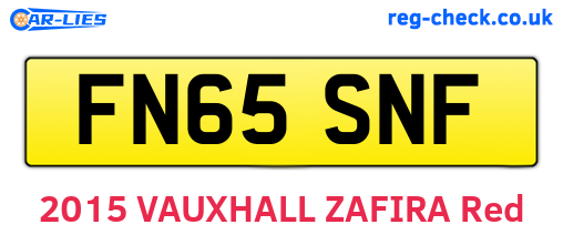 FN65SNF are the vehicle registration plates.
