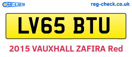 LV65BTU are the vehicle registration plates.