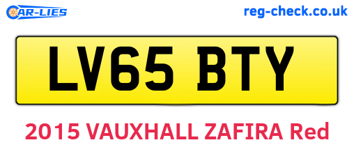 LV65BTY are the vehicle registration plates.