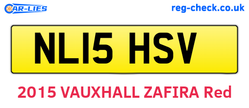 NL15HSV are the vehicle registration plates.