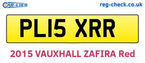PL15XRR are the vehicle registration plates.