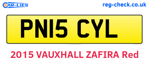 PN15CYL are the vehicle registration plates.