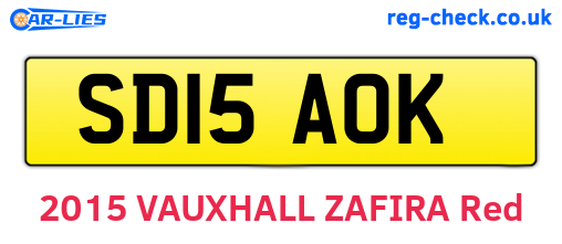 SD15AOK are the vehicle registration plates.
