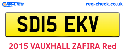 SD15EKV are the vehicle registration plates.
