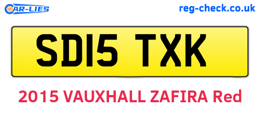 SD15TXK are the vehicle registration plates.