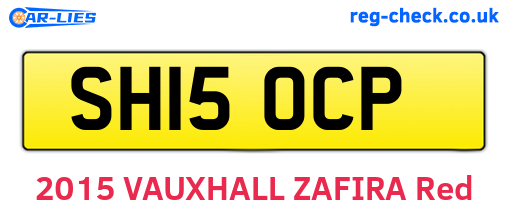 SH15OCP are the vehicle registration plates.