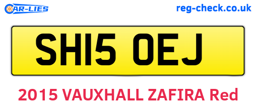 SH15OEJ are the vehicle registration plates.